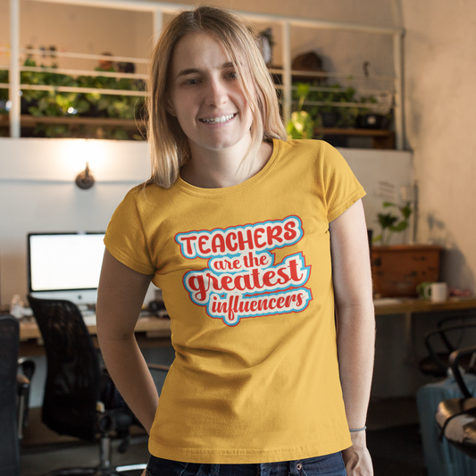 Teachers Are the Greatest Influencers, Gift for Teacher, Teacher Shirt, Student Shirt, Back to School Shirt, Teacher Appreciation, Teachers Gift, Sqaud Shirt, Team Teacher Shirt