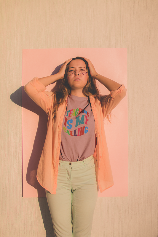 Teaching Is My Calling Tshirt, Gift for Teacher, Teacher Shirt, Student Shirt, Back to School Shirt, Teacher Appreciation, Teachers Gift, Sqaud Shirt, Team Teacher Shirt