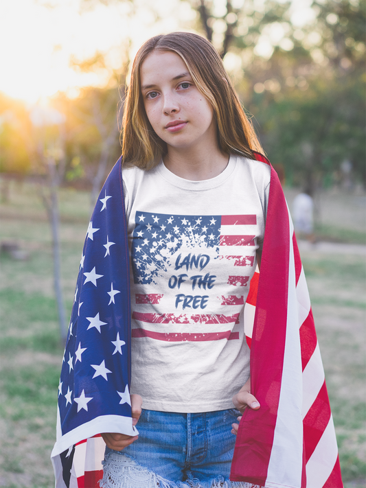 Land of the Free Youth Short Sleeve Tee
