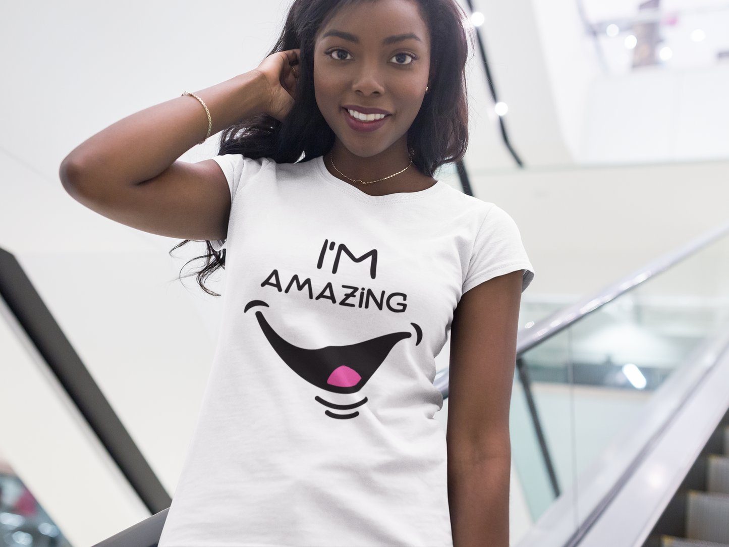 I'm Amazing With Cheeky Smile Youth Short Sleeve Tee