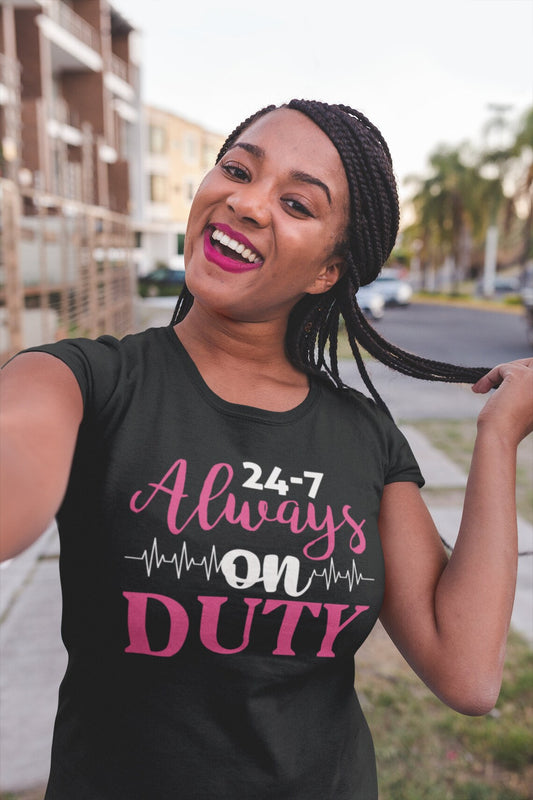 24-7 Always On Duty Women's Favorite Tee, Doctor shirts, Doctor gift ideas, New Doctor shirt, Future doctor shirt, gift for doctors