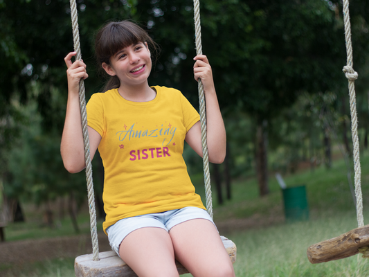 Dark Amazing Sister Youth Short Sleeve Tee
