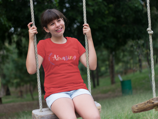 Hey You Are Amazing Youth Short Sleeve Tee