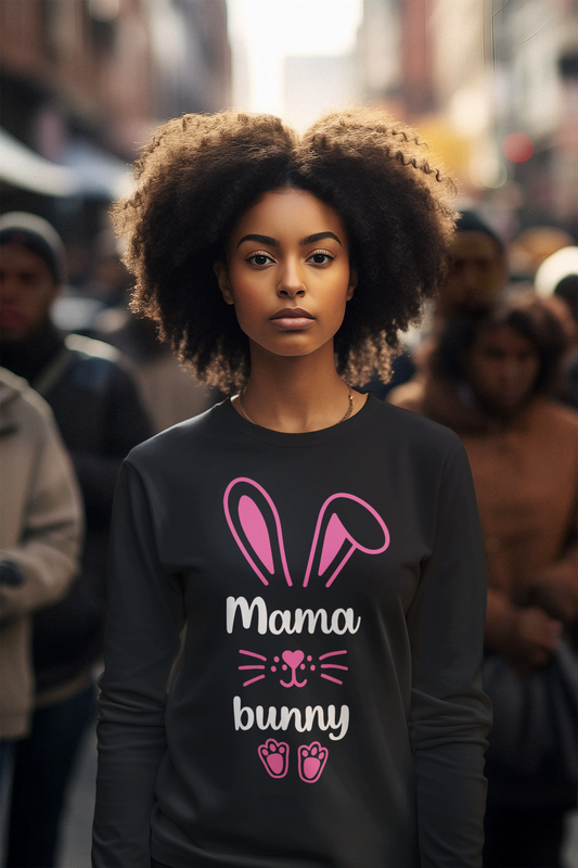 Mama Bunny - Unisex Jersey Long Sleeve Tee