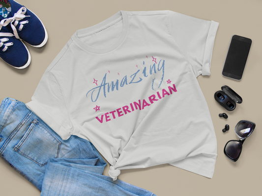 Amazing Veterinarian Unisex Jersey Short Sleeve Tee