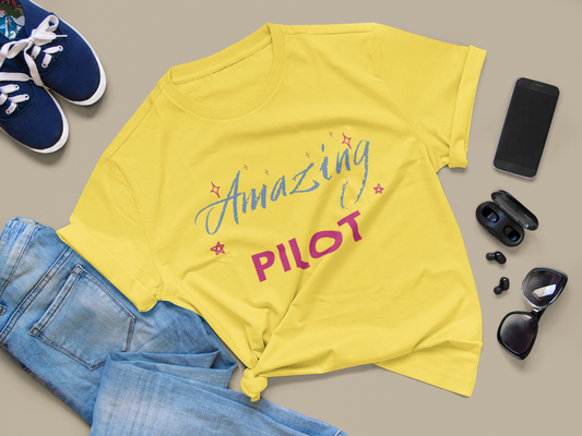 Amazing Pilot Unisex Jersey Short Sleeve Tee