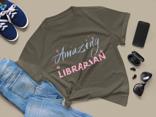 Amazing Librarian Unisex Jersey Short Sleeve Tee