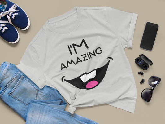 Toothy Smile I'm Amazing | Unisex Jersey Short Sleeve Tee