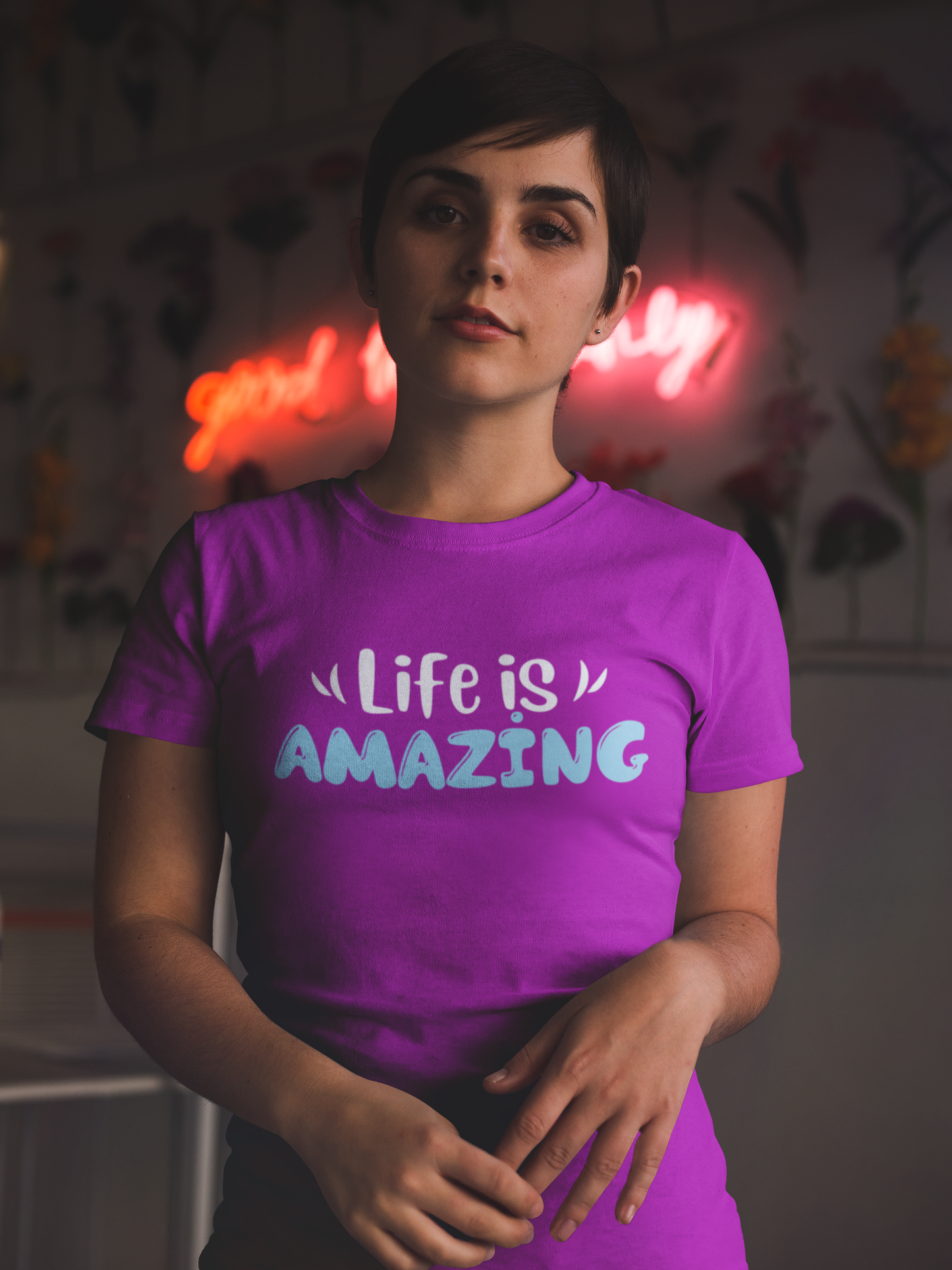 Life is Amazing Women's Premium Tee, Amazing shirts, Inspirational shirts, Motivational Shirts, Positive shirts, Trendy tees