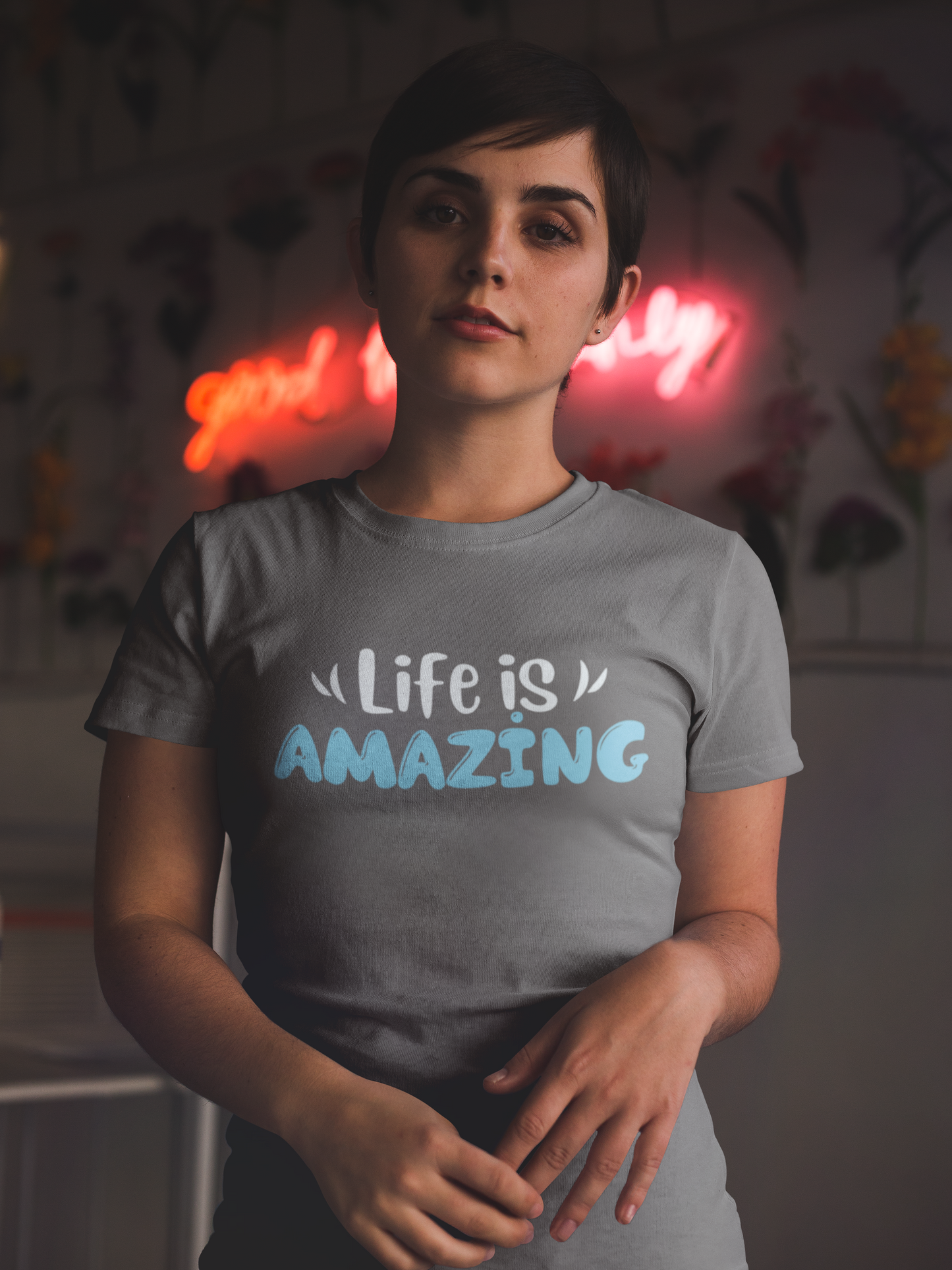Life is Amazing Women's Premium Tee, Amazing shirts, Inspirational shirts, Motivational Shirts, Positive shirts, Trendy tees