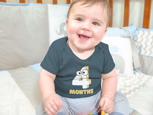 Infant Fine Jersey Bodysuit for 4 Months Unisex Babies
