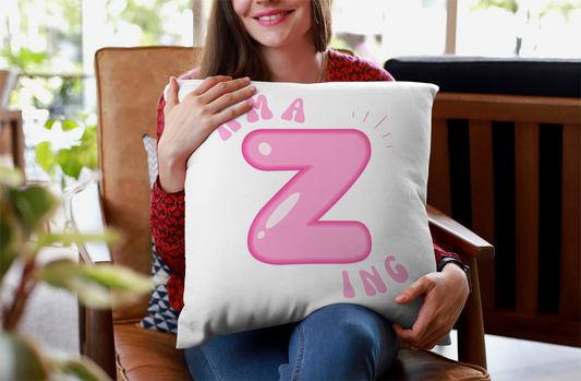 AmaZing Spun Polyester Square Pillow, Throw pillow, Pillow Gift idea, Pillow Gift
