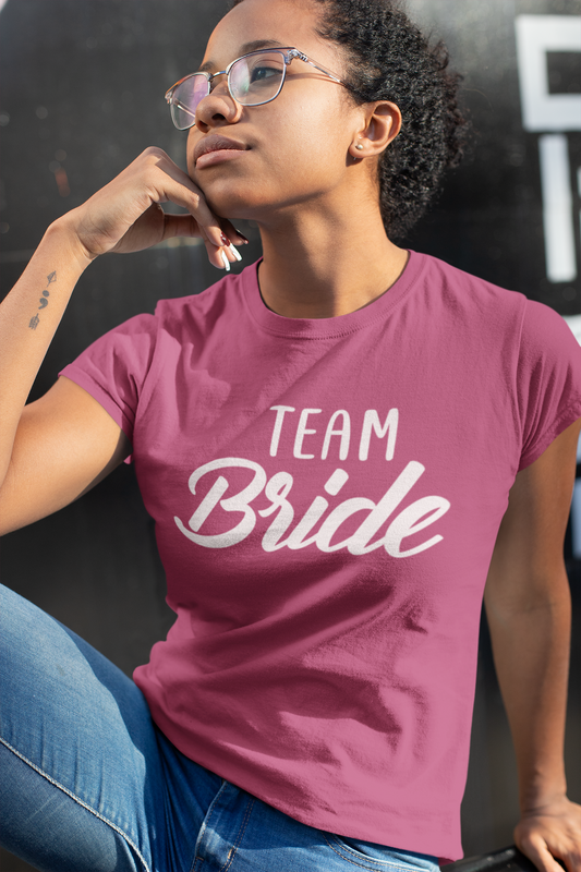 Team Bride, Trendy Bride Shirt, Bachelorette Party Shirts, Wedding Party Shirts, Womens Shirt