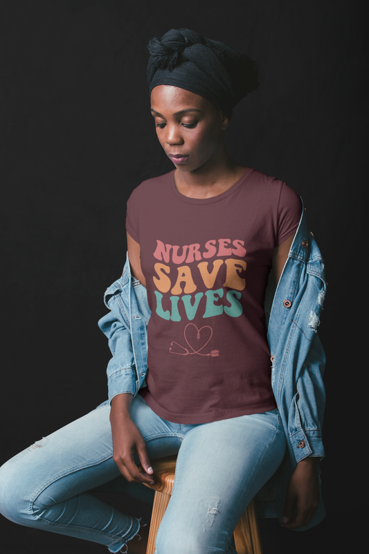 Nurses Save Lives, Nurse Shirt, Nurse Graphic, Emergency Nurse, Graduation Gift Nurse, Doctor Gift, Medical Student Gift, Stethoscope Charm