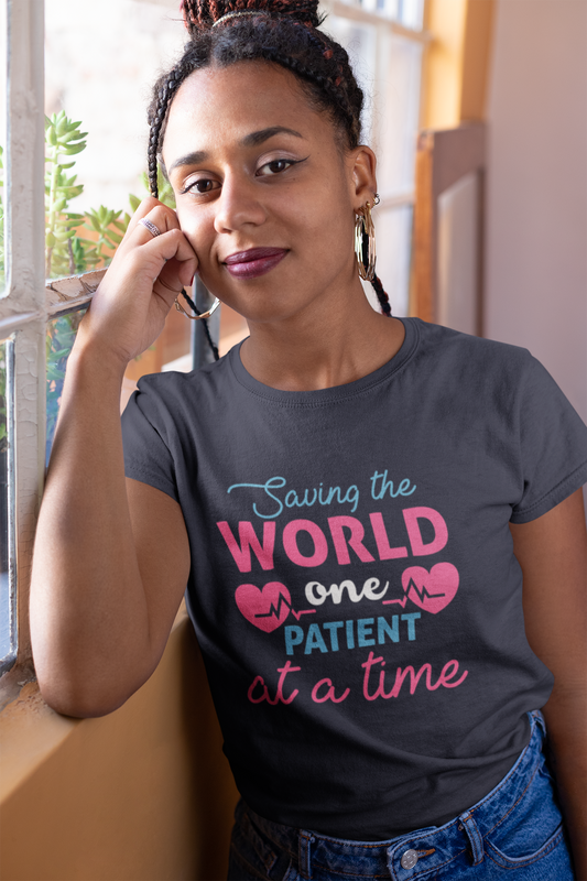Saving The World, One Patient At A Time, Nurses Rock, Nursing Dress, Nurse Life, Nurse Graphic, Graduation Gift Nurse, Medical Student Gift