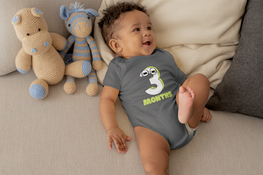 Infant Fine Jersey Bodysuit for 3 Months Unisex Babies