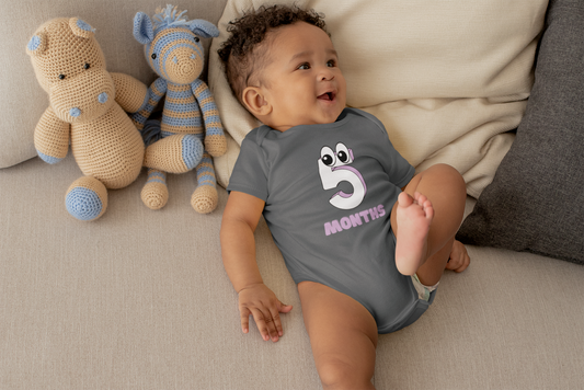Infant Fine Jersey Bodysuit for 5 Months Unisex Babies