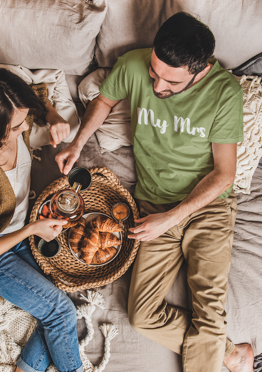 My Mrs, Trendy Grooms Shirt, Bachelor Party Shirts, Wedding Party Shirts, Mens Shirt