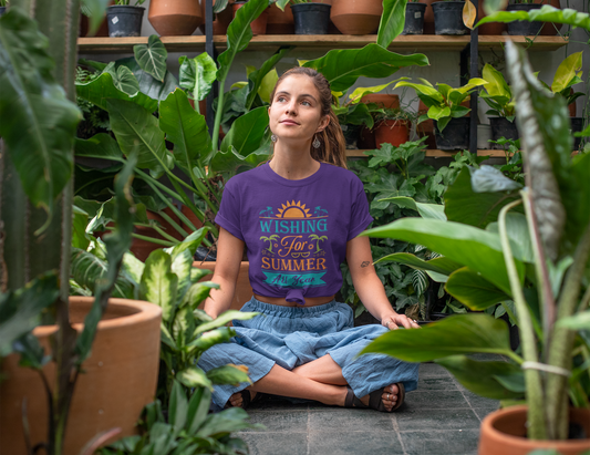 Wishing for Summer All Year, Summer Shirts, Beach Shirt, Last Day of School Shirt, Vacation Shirt, Schools Out Shirt, Trendy Unisex Shirt